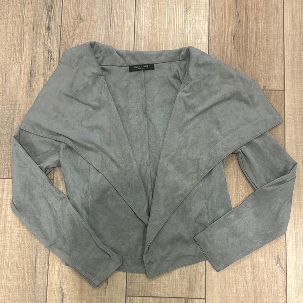 Romeo & Juliet Gray Suede Women's Jacket